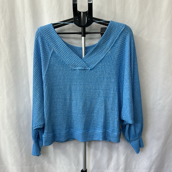 Free People Westend Thermal Long Sleeve Top Sz S - Picture 8 of 10